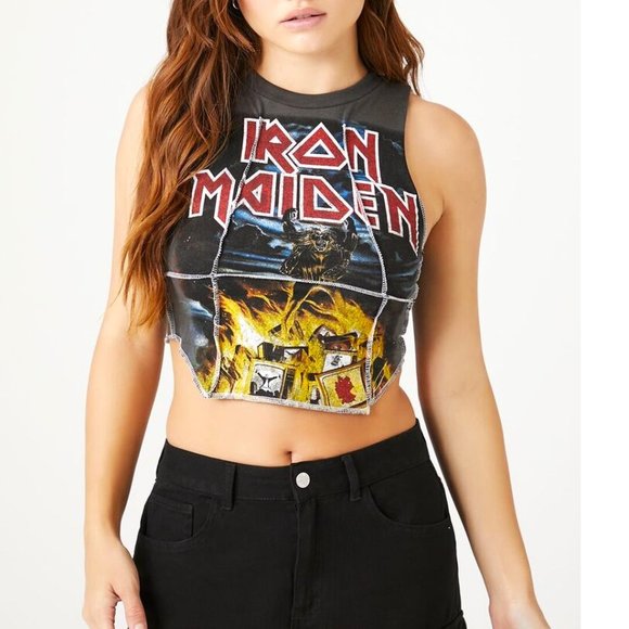 Iron Maiden No Prayer On The Road Tour metal rock Official Tank Top L NWT - Picture 2 of 7